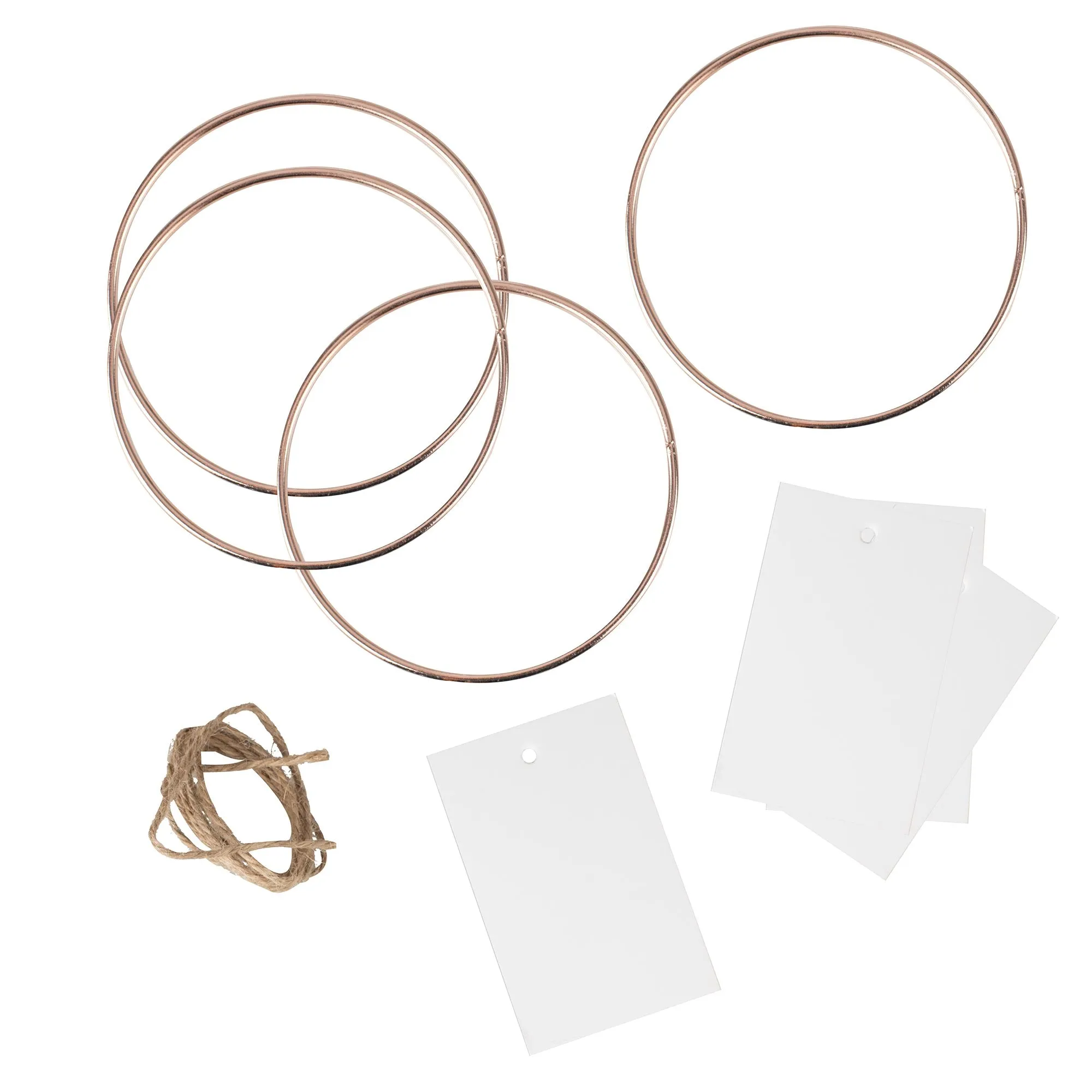 A Touch of Pampas Place Card Metal Hoop 4pk