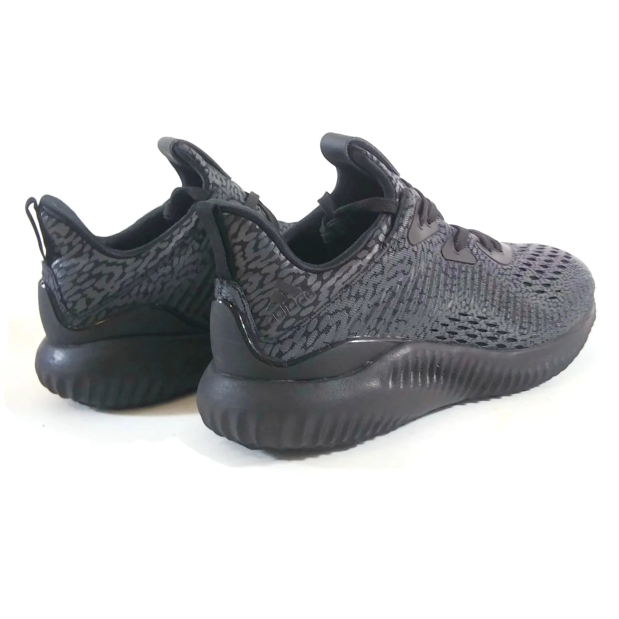 Adidas Alphabounce AMS Kids Youth Comfort Walking Shoes Sneakers Black US 4 Teen