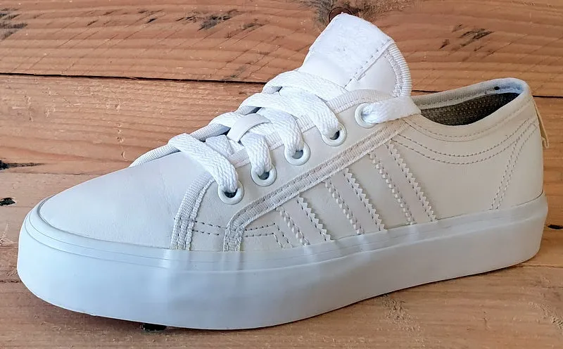 Adidas Classic Nizza Low Leather Trainers UK3/US3.5/EU35.5 B25292 White