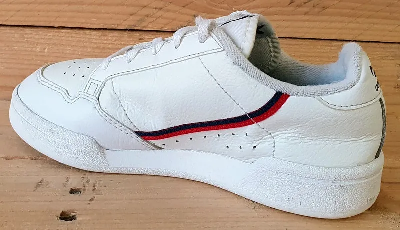 Adidas Continental 80 Low Kids Leather Trainers UK13K/US13.5K/E31.5 G28215 White