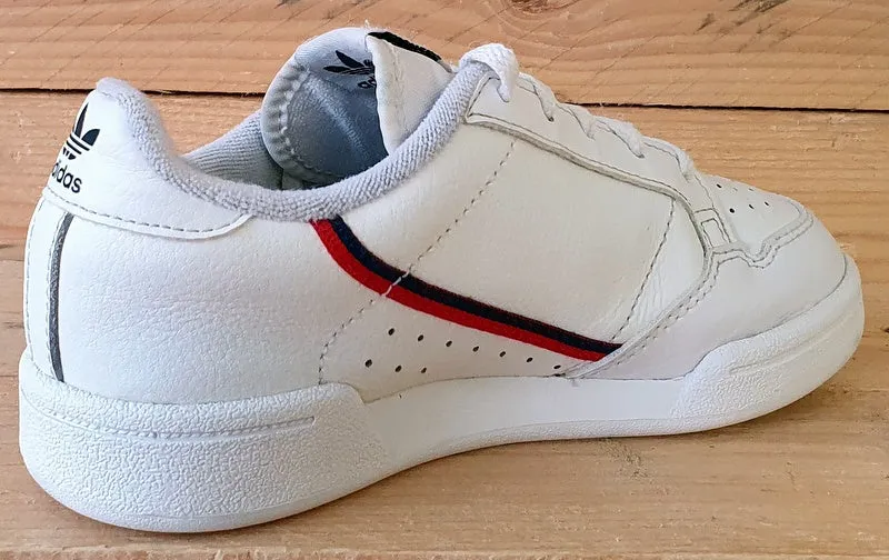 Adidas Continental 80 Low Kids Leather Trainers UK13K/US13.5K/E31.5 G28215 White