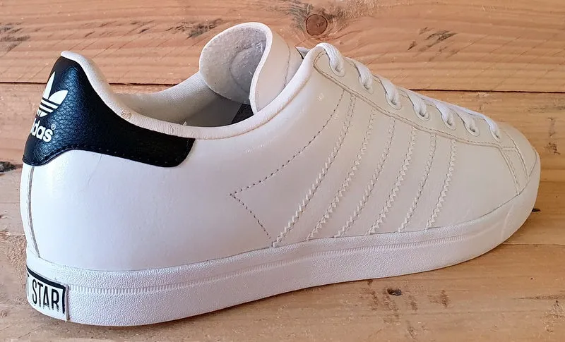 Adidas Court Star Low Leather Trainers UK7/US7.5/EU40.5 V24555 White/Black