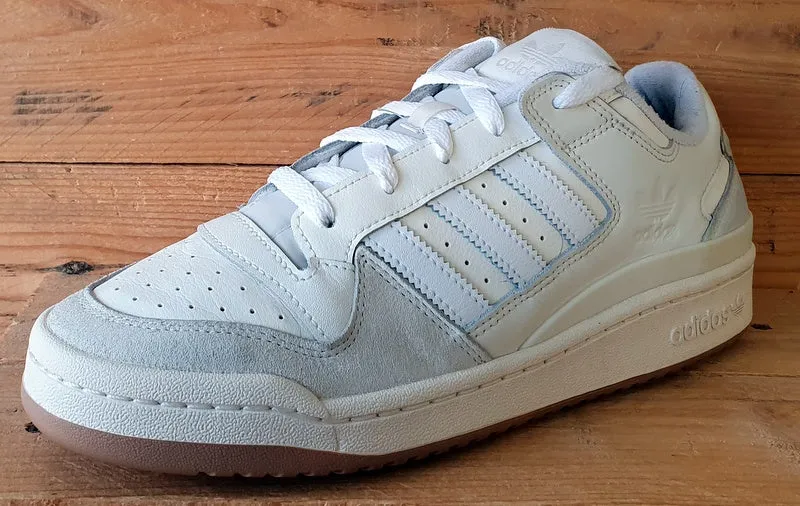Adidas Forum Low Leather/Suede Trainers UK9.5/US10/EU44 ID6858 White/Grey