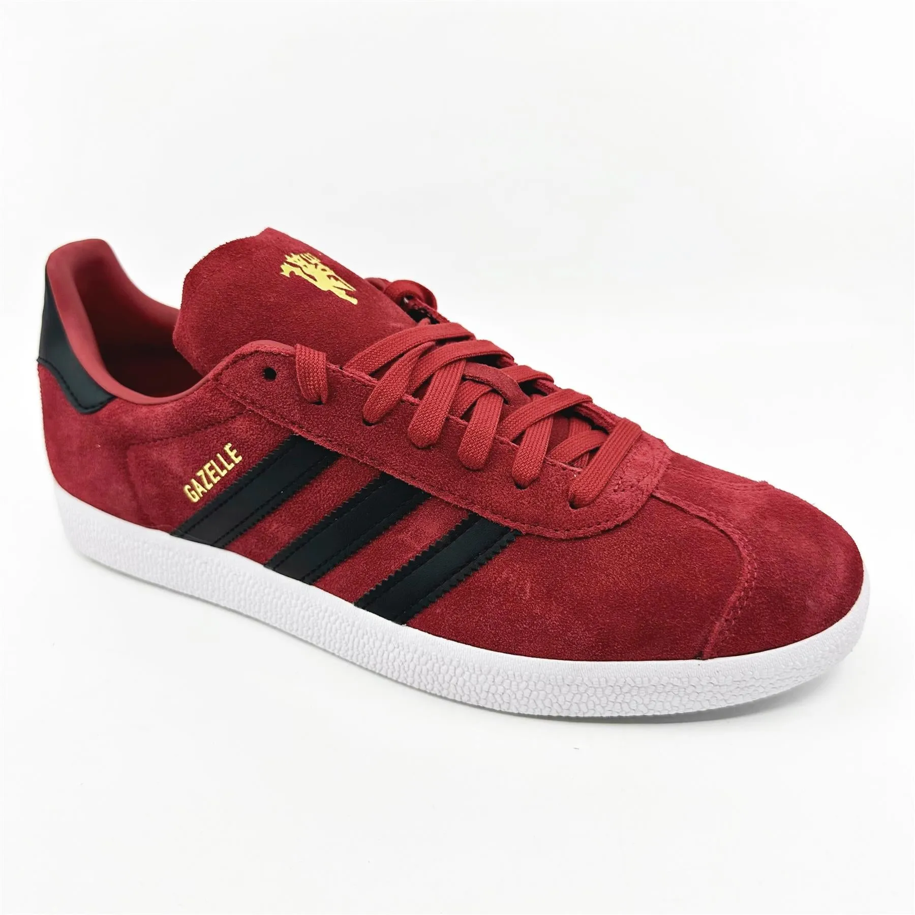 Adidas Gazelle Manchester United Red Black Mens Athletic Sneakers