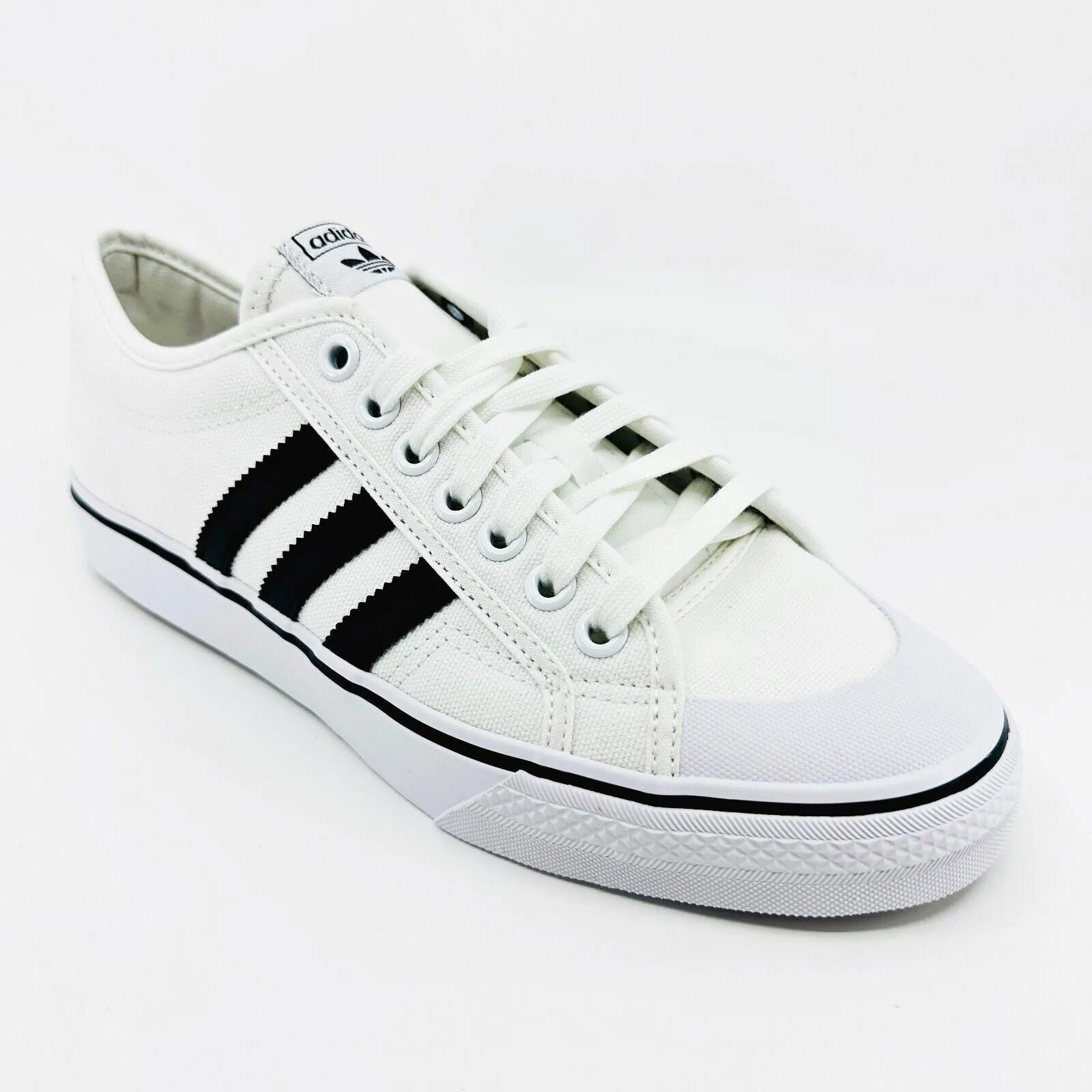 Adidas Nizza White Black Mens Originals Skateboarding Sneakers CQ2333