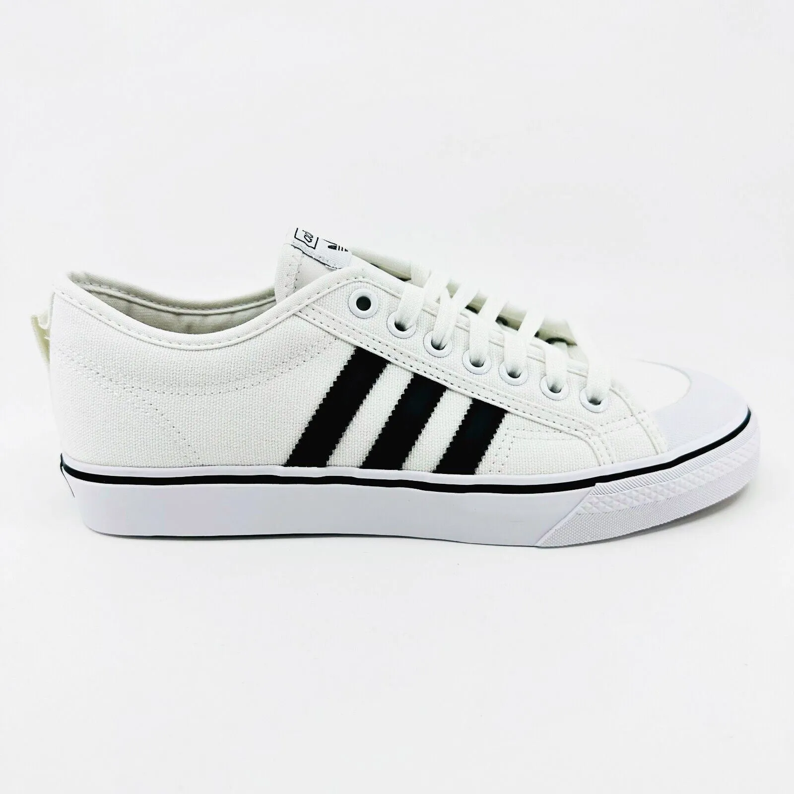Adidas Nizza White Black Mens Originals Skateboarding Sneakers CQ2333