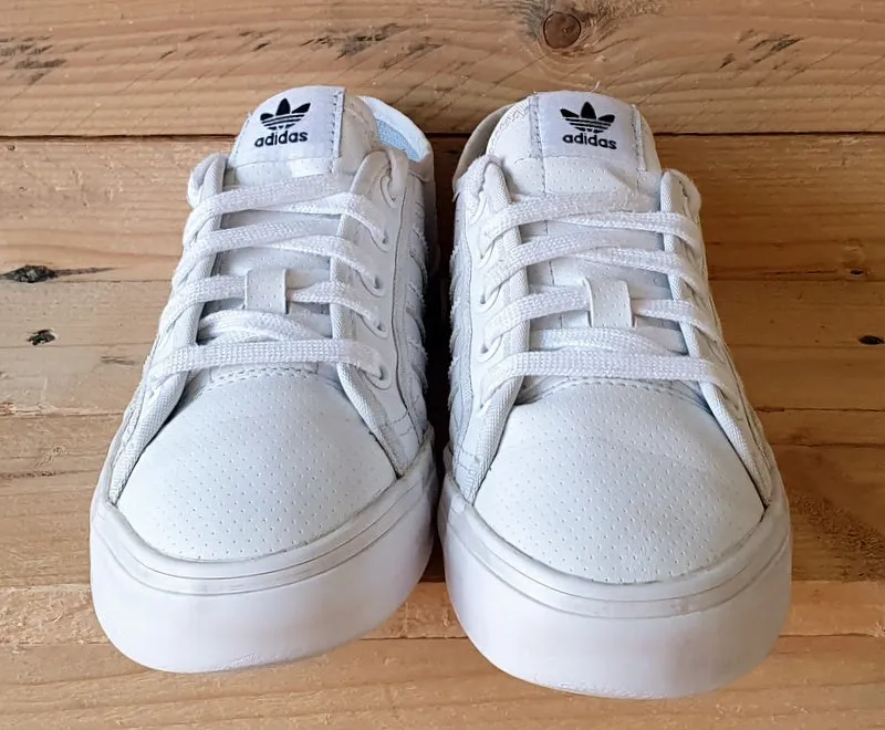 Adidas Original Nizza Low Leather Trainers UK3/US3.5/EU35 BB5574 Triple White