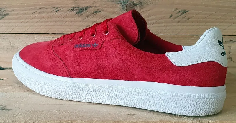 Adidas Originals 3MC Low Suede Trainers UK5/US5.5/EU38 EE6085 Red/White