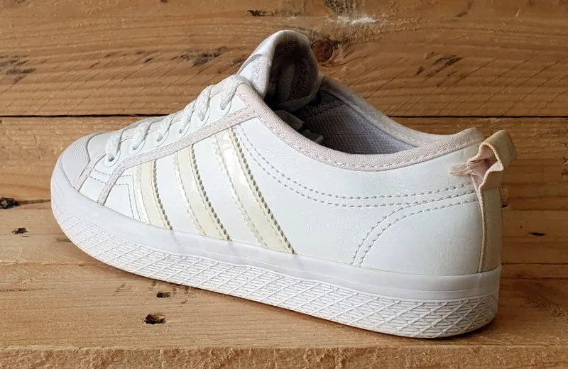Adidas Originals Honey Low Leather Trainers UK4/US5.5/EU36.5 BB0890 Triple White