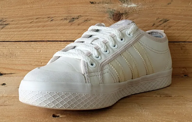 Adidas Originals Honey Low Leather Trainers UK4/US5.5/EU36.5 BB0890 Triple White