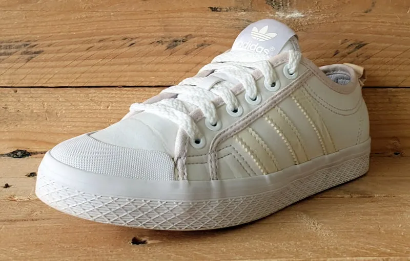 Adidas Originals Honey Low Leather Trainers UK4/US5.5/EU36.5 BB0890 Triple White