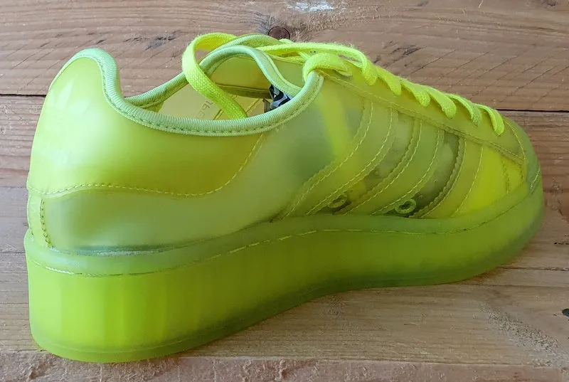 Adidas Originals Superstar Jelly Low Trainers UK6/US7.5/EU39 FX2987 Solar Yellow