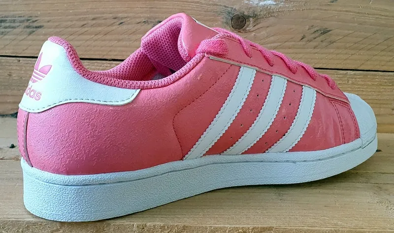 Adidas Originals Superstar Low Leather Trainers UK5/US5.5/EU38 DB1246 Pink/White
