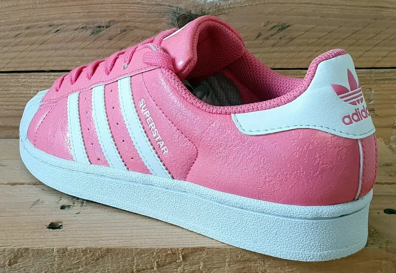 Adidas Originals Superstar Low Leather Trainers UK5/US5.5/EU38 DB1246 Pink/White
