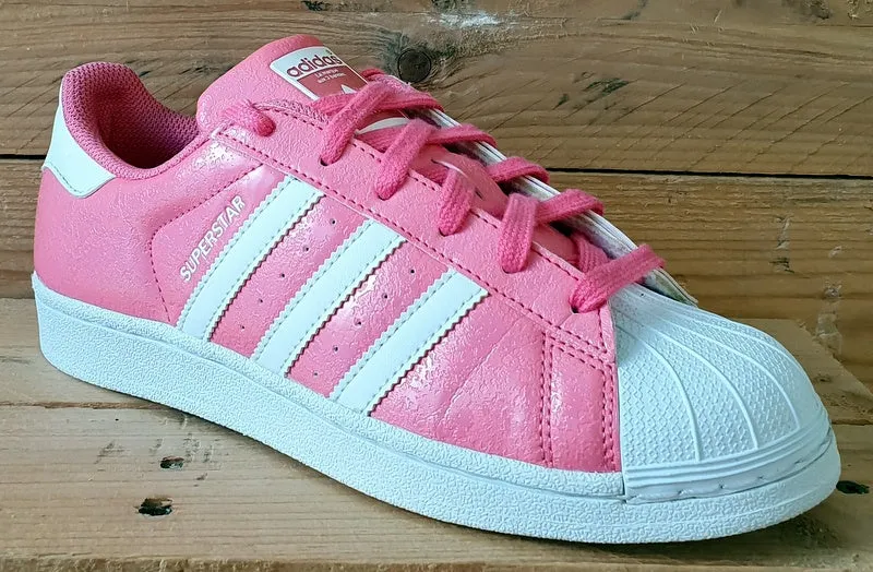 Adidas Originals Superstar Low Leather Trainers UK5/US5.5/EU38 DB1246 Pink/White