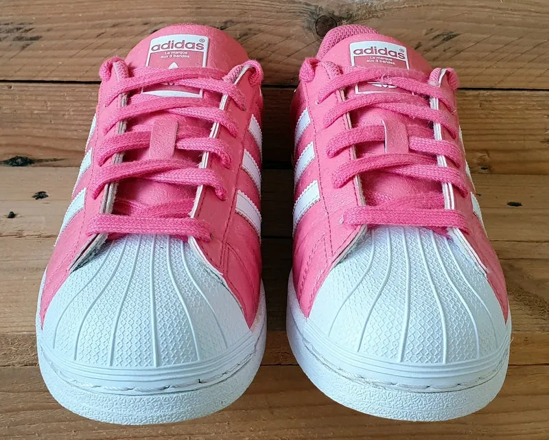 Adidas Originals Superstar Low Leather Trainers UK5/US5.5/EU38 DB1246 Pink/White