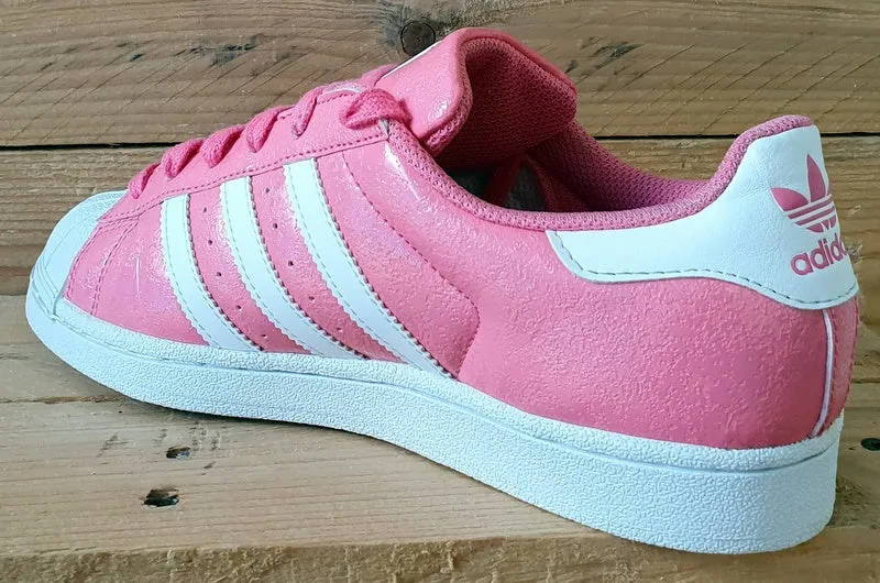 Adidas Originals Superstar Low Leather Trainers UK5/US5.5/EU38 DB1246 Pink/White