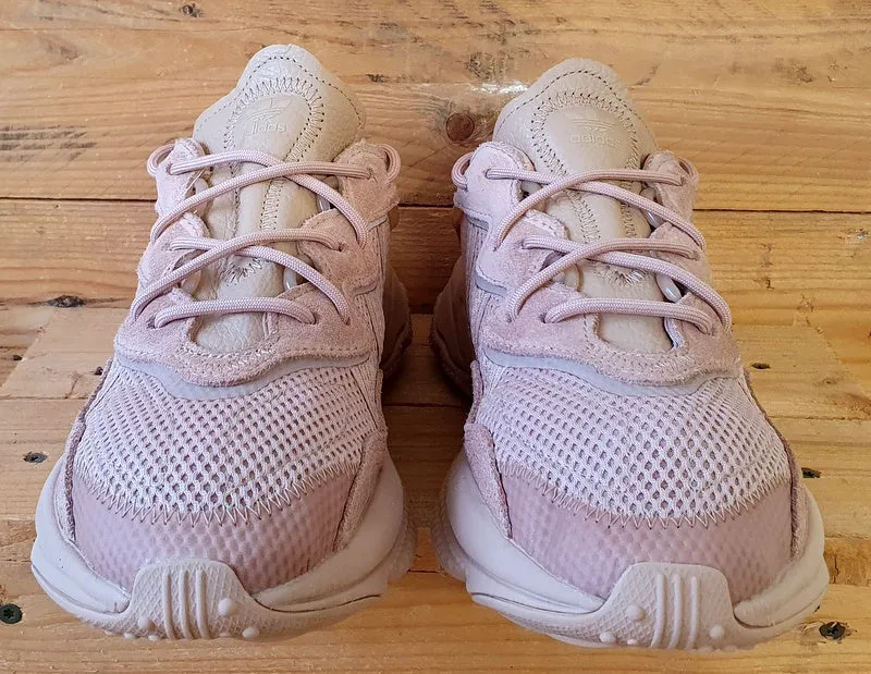 Adidas Ozweego Low Textile/Suede Trainers UK6.5/US7/EU40 FY2024 Ash Pearl