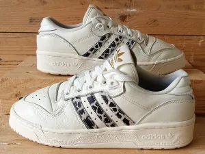 Adidas Rivalry Low Leather Trainers UK6/US7.5/EU39 FY9203 Animal Print Stripes