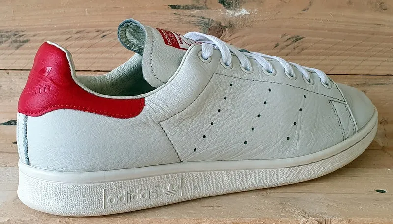 Adidas Stan Smith Low Leather Trainers UK10/US10.5/EU44.5 B37898 White/Red
