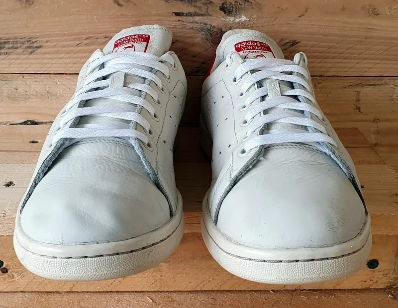 Adidas Stan Smith Low Leather Trainers UK10/US10.5/EU44.5 B37898 White/Red