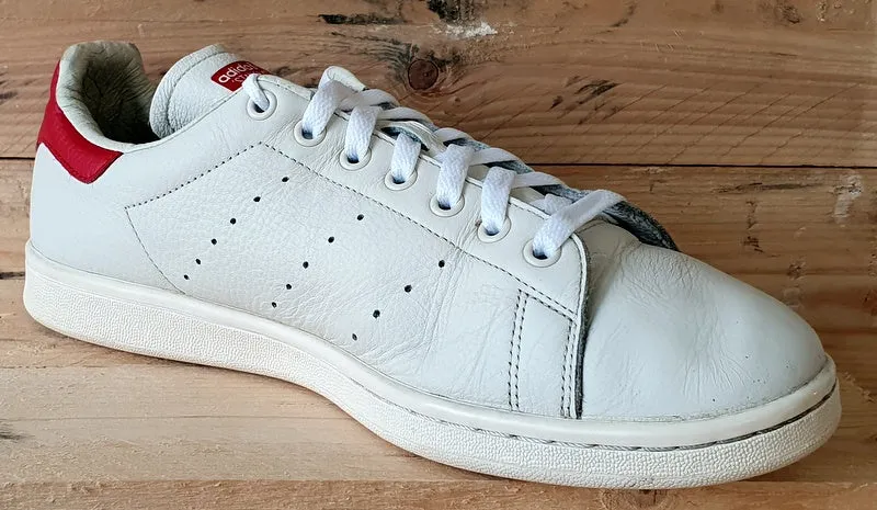 Adidas Stan Smith Low Leather Trainers UK10/US10.5/EU44.5 B37898 White/Red
