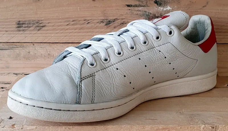 Adidas Stan Smith Low Leather Trainers UK10/US10.5/EU44.5 B37898 White/Red