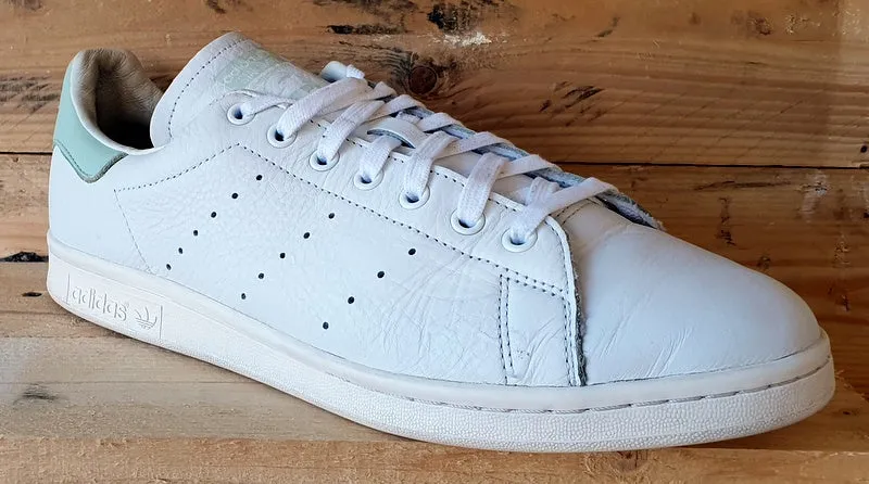 Adidas Stan Smith Low Leather Trainers UK11/US11.5/EU46 EF9289 White Linen Green