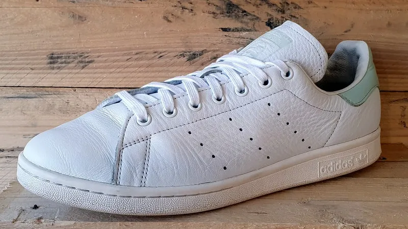 Adidas Stan Smith Low Leather Trainers UK11/US11.5/EU46 EF9289 White Linen Green