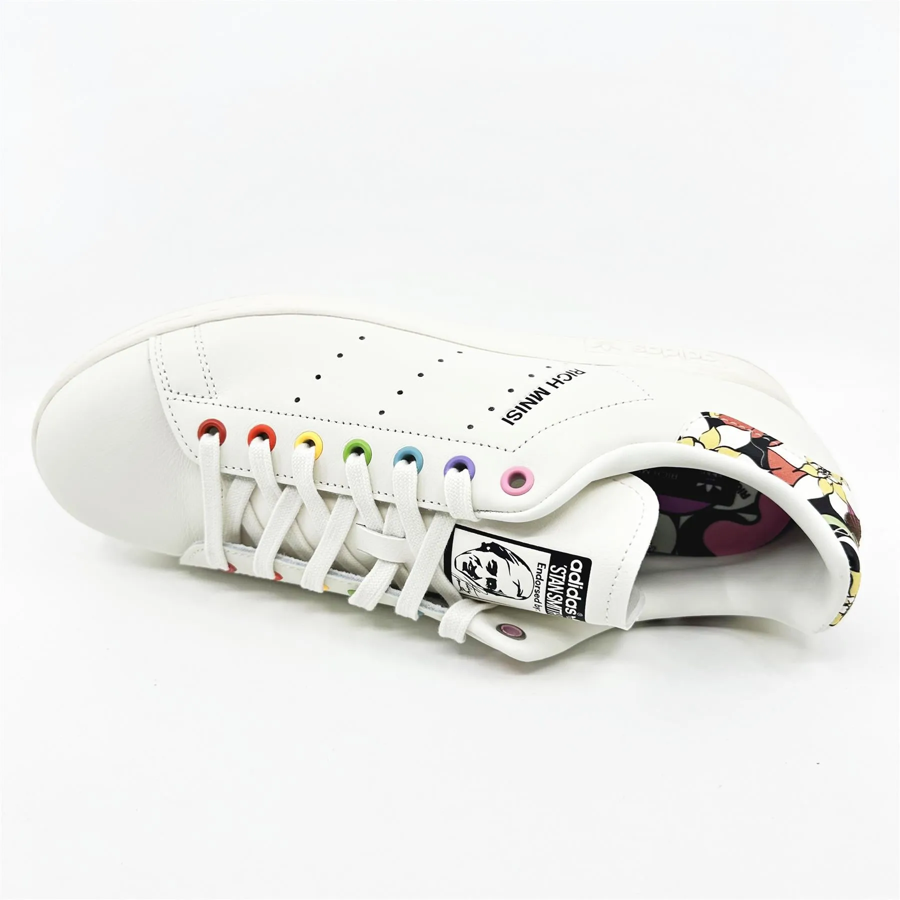 Adidas Stan Smith Pride RM Off White Multicolor Mens Athletic Sneakers