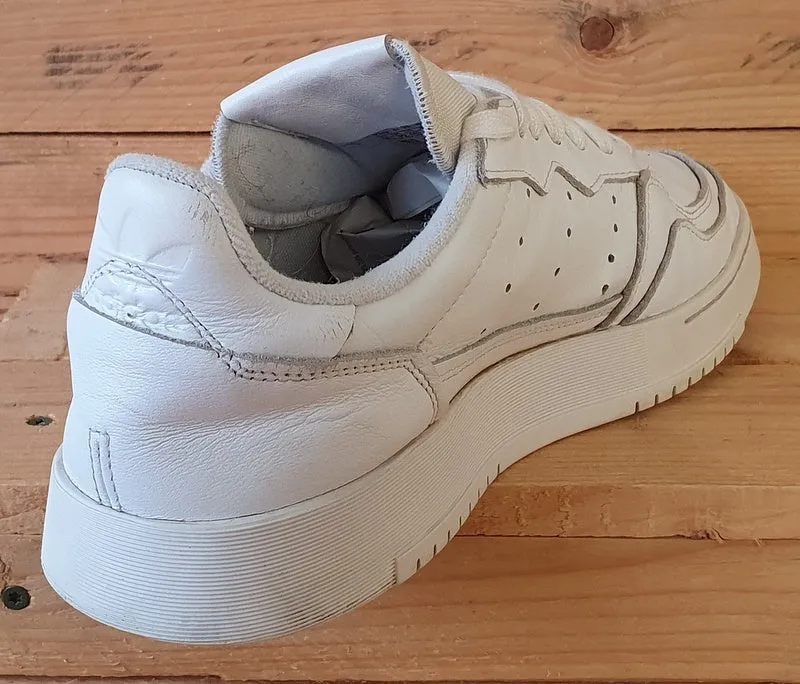 Adidas Supercourt Low Leather Trainers UK10/US10.5/EU44.5 EE6037 Triple White