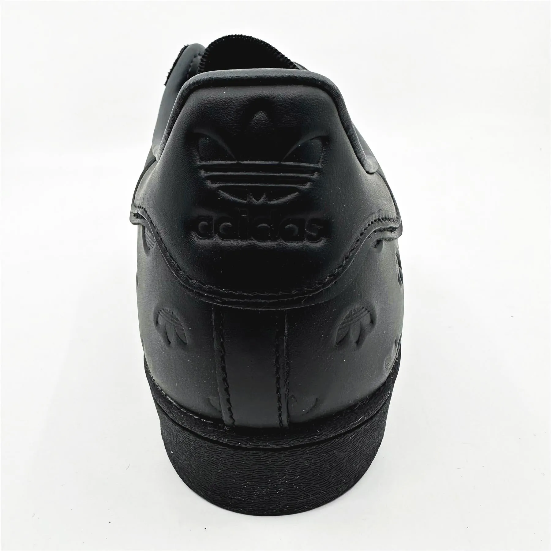 Adidas Superstar Core Black Debossed Carbon Mens Athletic Sneakers