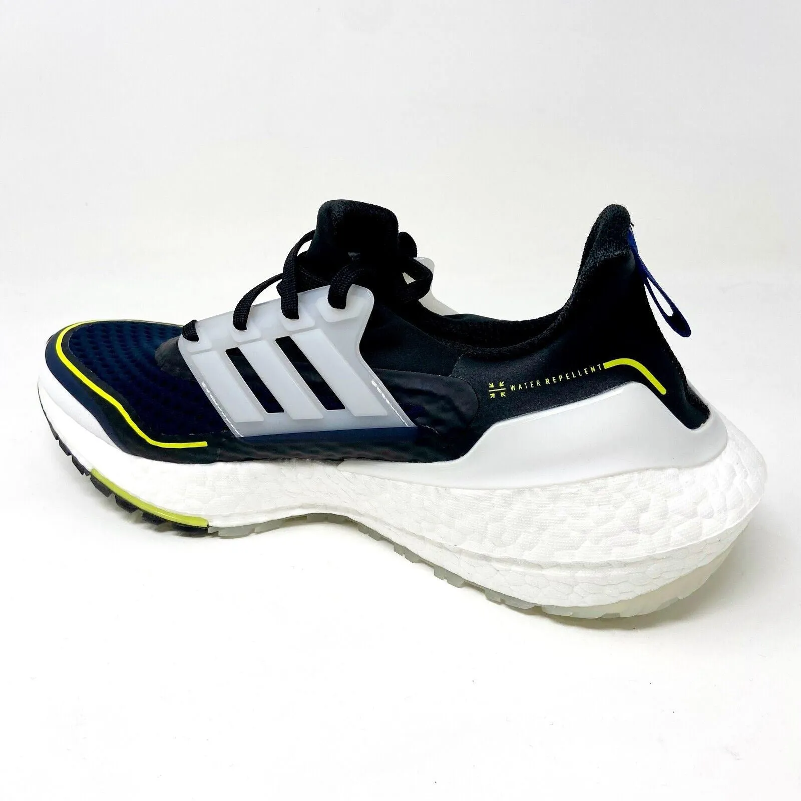 Adidas Ultraboost 21 COLD.RDY Navy Yellow White Mens Running Sneakers S23893