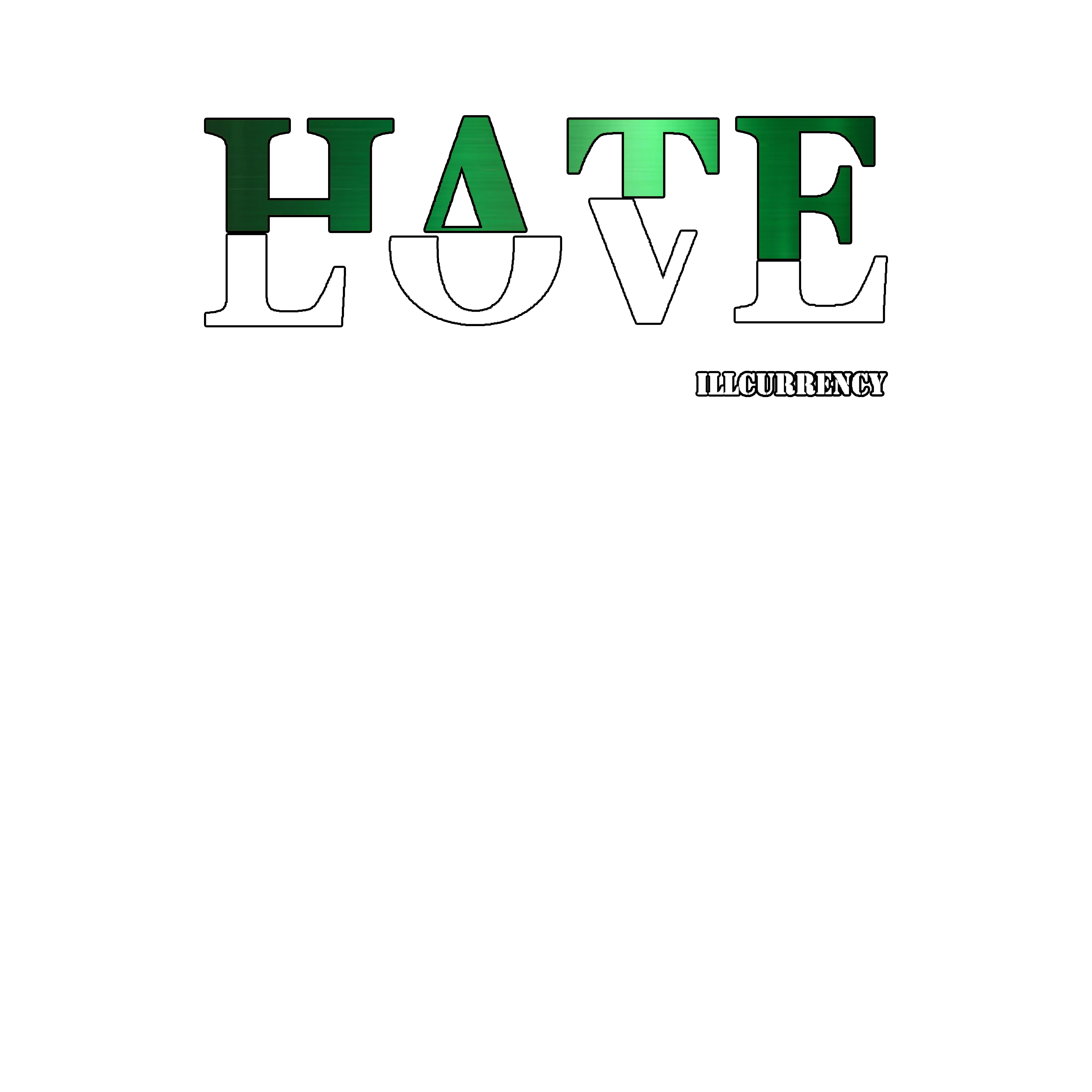 Air Jordan 4 Oxidized Green Black T-Shirt (Hate Love)| illcurrency
