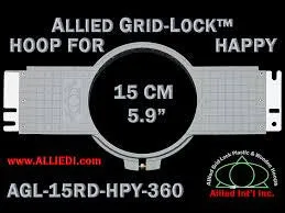 Allied 15cm Round Hoop for HappyJapan Embroidery Machines