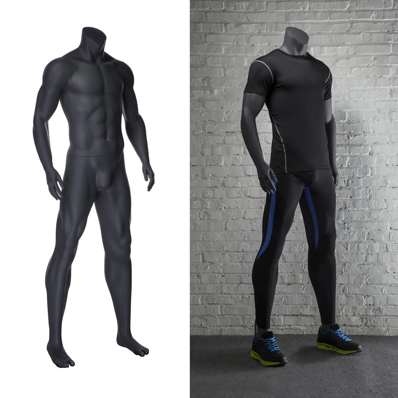 Athletic Headless Male Standing Mannequin MM-NI2