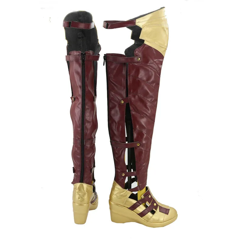 Batman v Superman: Dawn of Justice Wonder Woman Diana Prince Cosplay Shoes Boots Custom Made for Adult Men and Women
