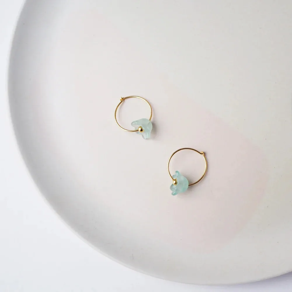 Bloom Hoops - Aqua | by Custom Made