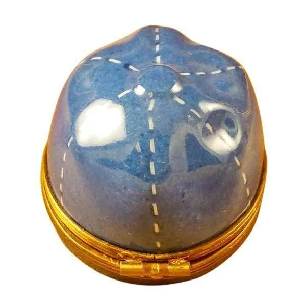 Blue Baseball Hat limoges box