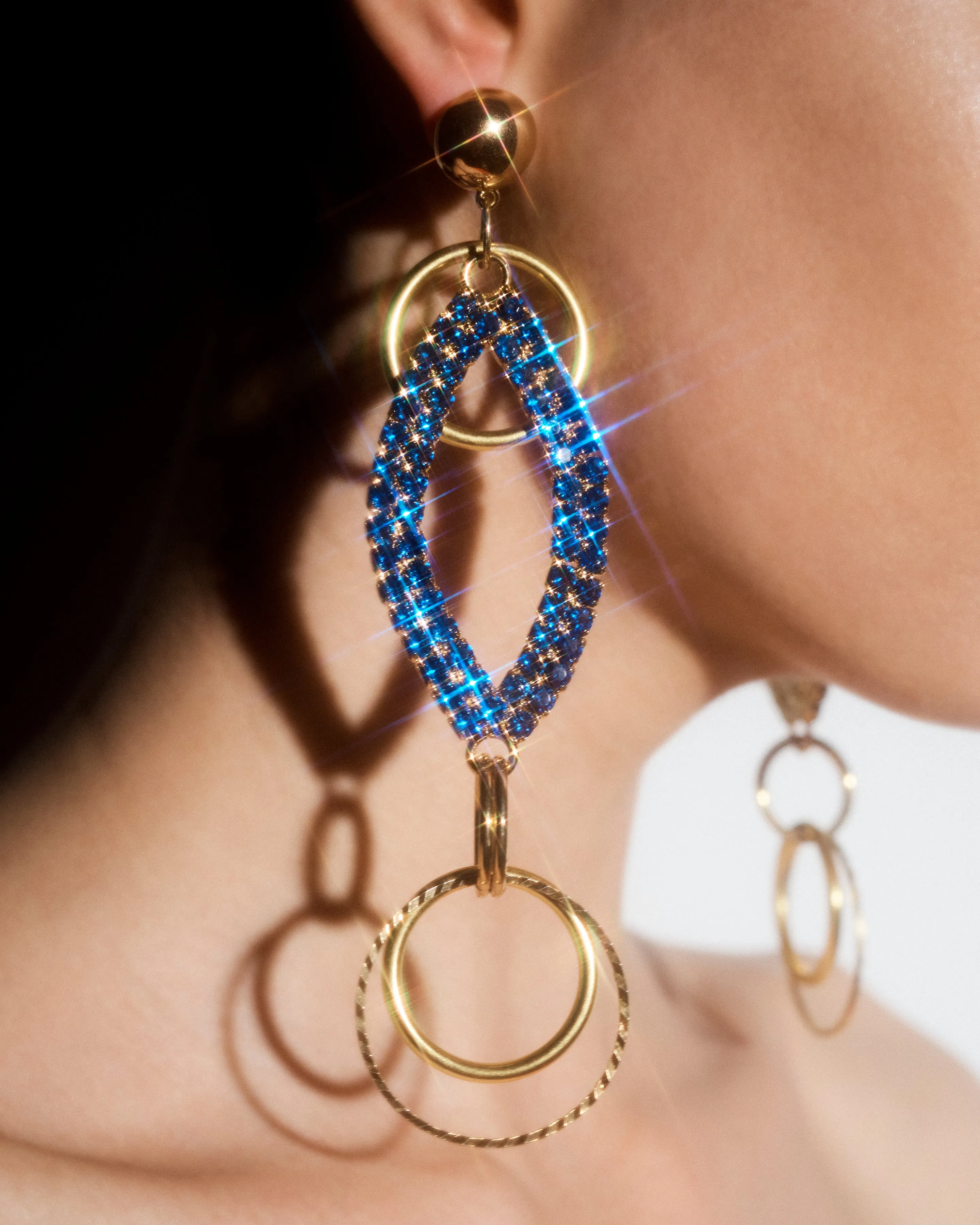 BLUE EYED MONSTER EARRINGS