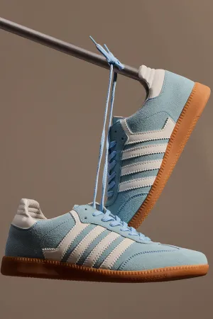 Blue Textured Sneakers