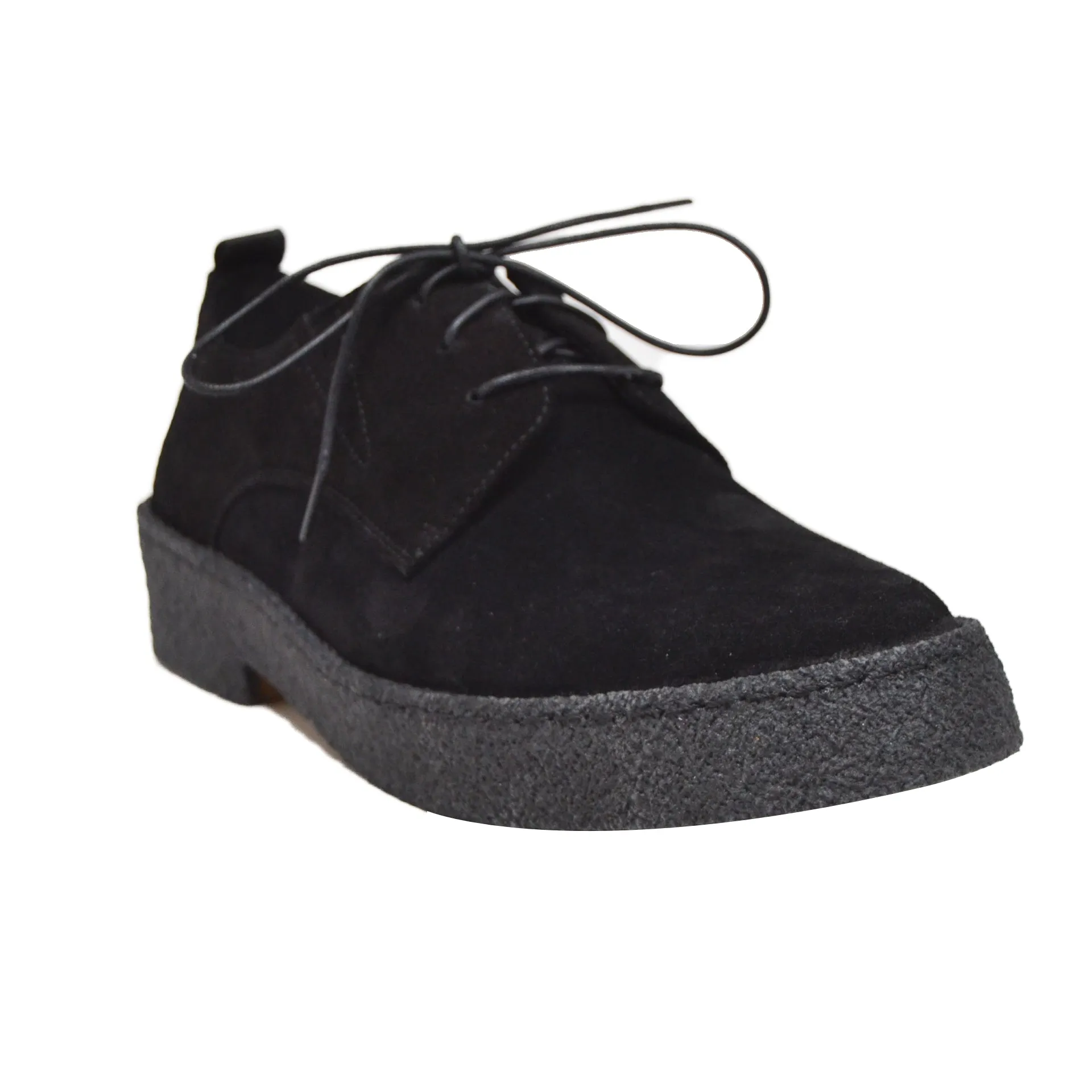British Walkers Playboy Original Low Cut Men's Black Suede with Crepe Sole