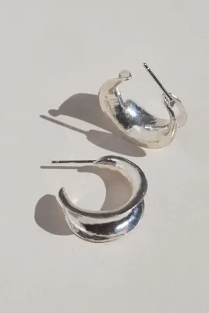 Canyon Hoops - Sterling Silver