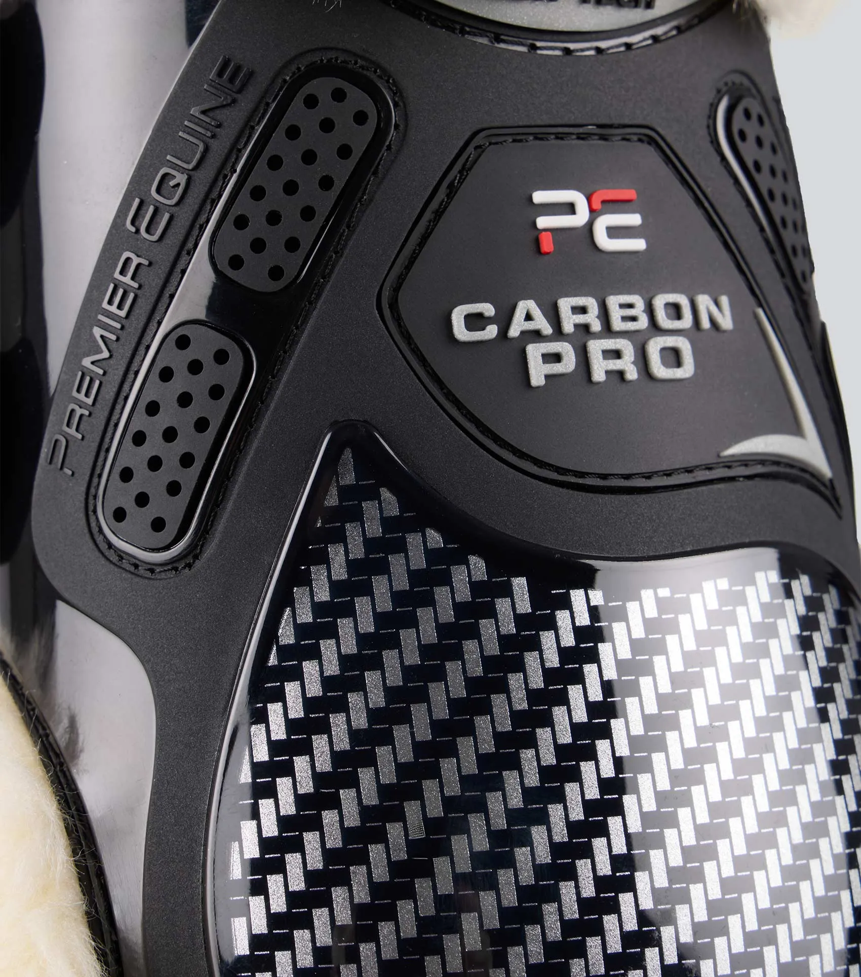 Carbon Pro Techno Wool Fetlock Boots Black