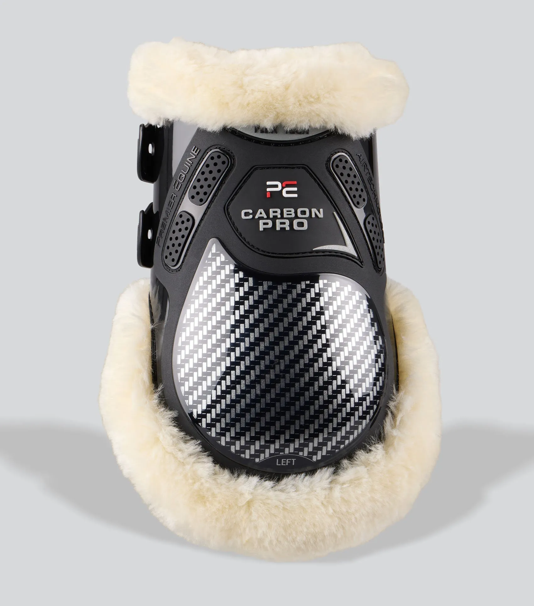 Carbon Pro Techno Wool Fetlock Boots Black
