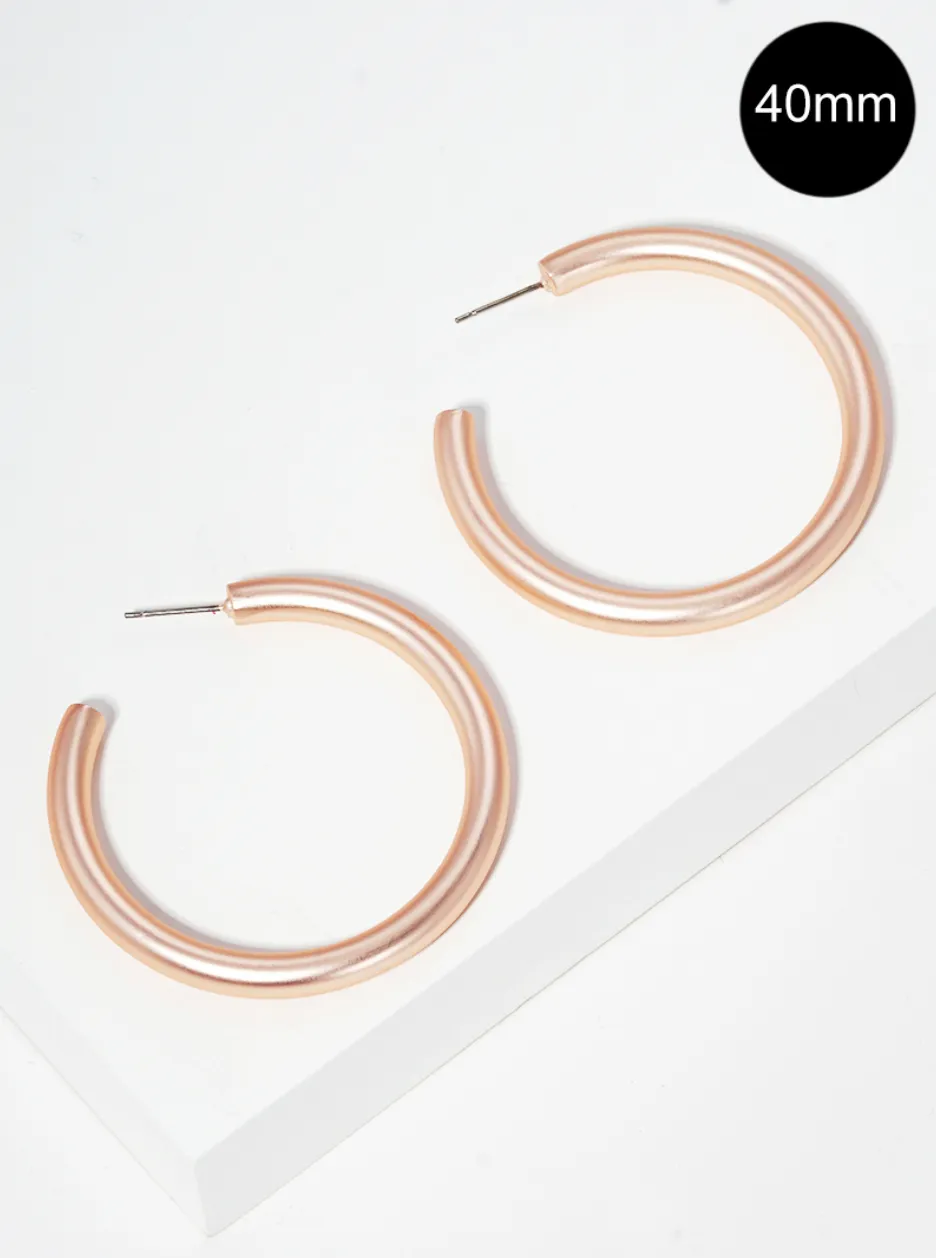 Classic Medium Open Hoops