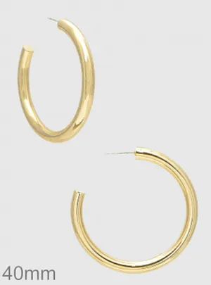 Classic Medium Open Hoops