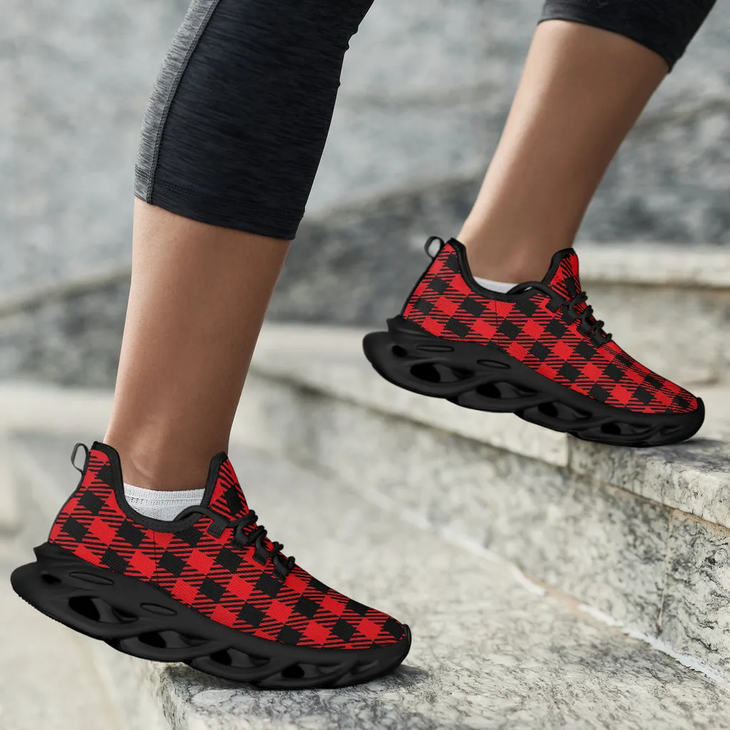 Classic Red Hounds Tooth Sneakers
