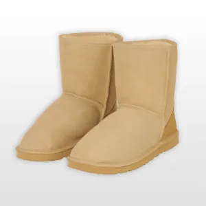Classic Short Ugg Boots - Sand -Premium Double Face Sheepskin