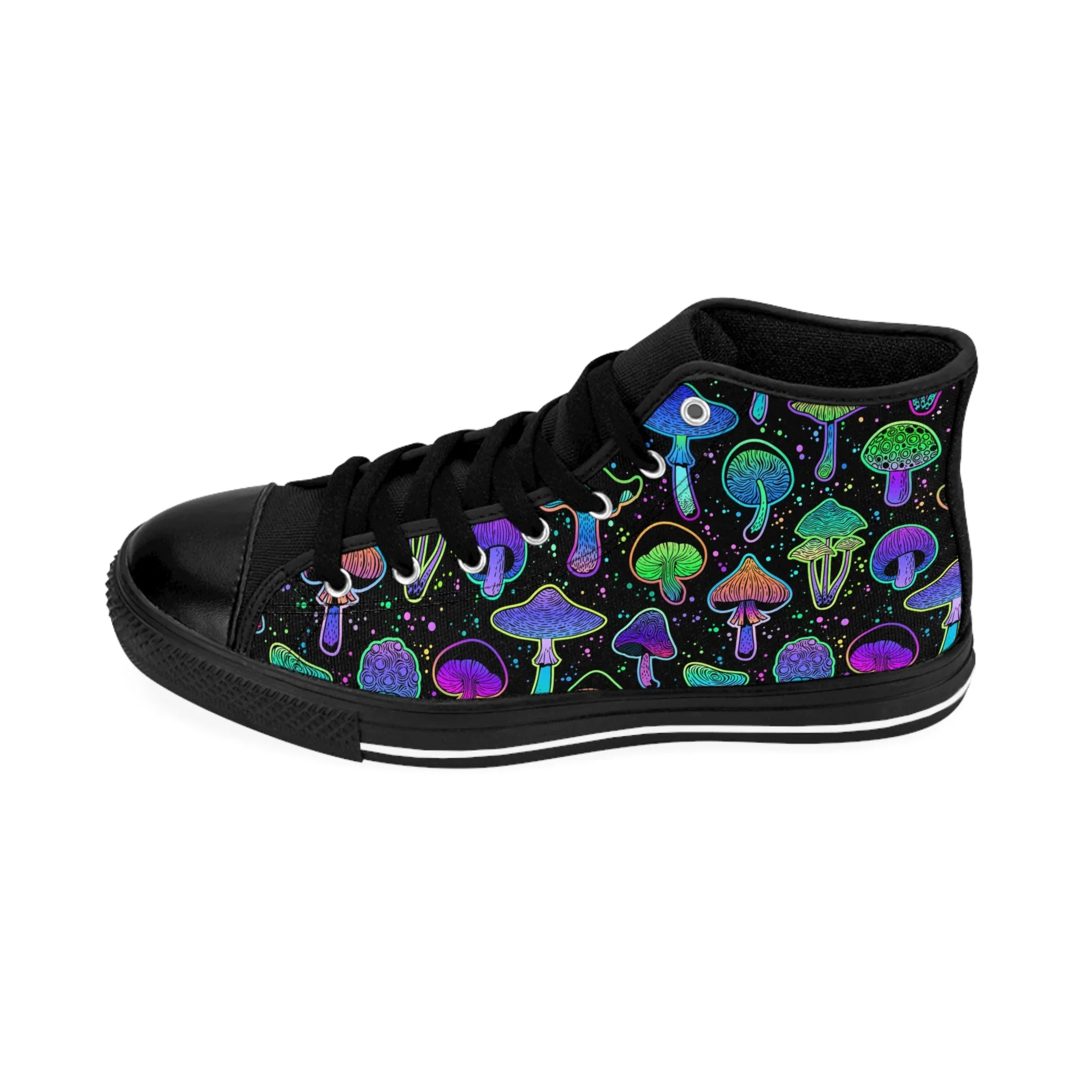 Colorful Mushrooms Women's Classic Sneakers